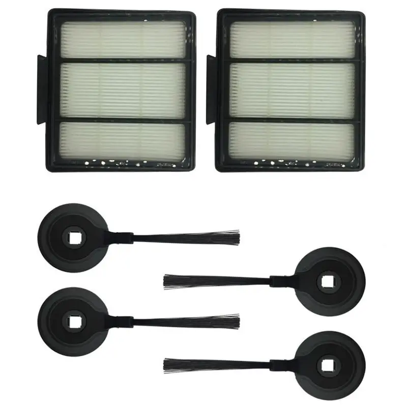 

6 Pcs/Lot Side Brush & Hepa Filter For Shark Ion Robot Rv700_N/720_N/750_N Rv850/851Wv Rv850Brn/Wv Vacuums Fit Rvsbk950 Rvffk9