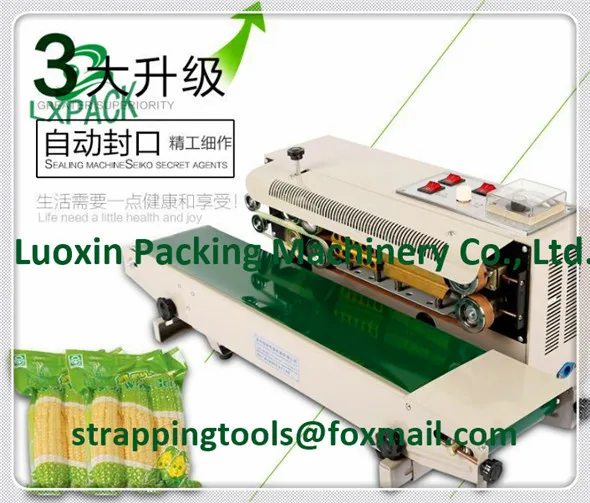 Horizontal Vertical Portable Stainless Steel Tilt Head Continuous Band Sealers Rapid Tabletop Free Standing Benchtop Band Sealer with Dry Ink Coding22