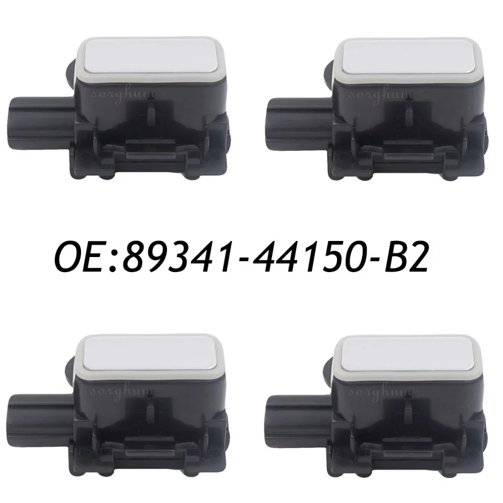 

4PCS 8934144150B2 89341-44150-B2 Bumper Parking Distance Control PDC Sensor For Lexus GS300 350 430 450 460 Premium Silver