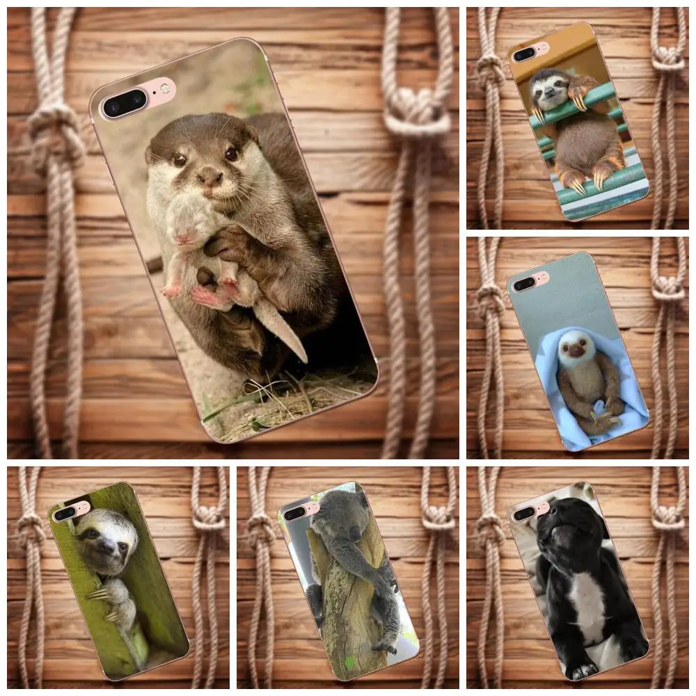 Vvcqod Soft TPU Custom Phone For Samsung Galaxy A3 A5 A7 J1 J2 J3 J5 J7 2015 2016 2017 Sloth Hanging Fat Sleepy Furry | Мобильные