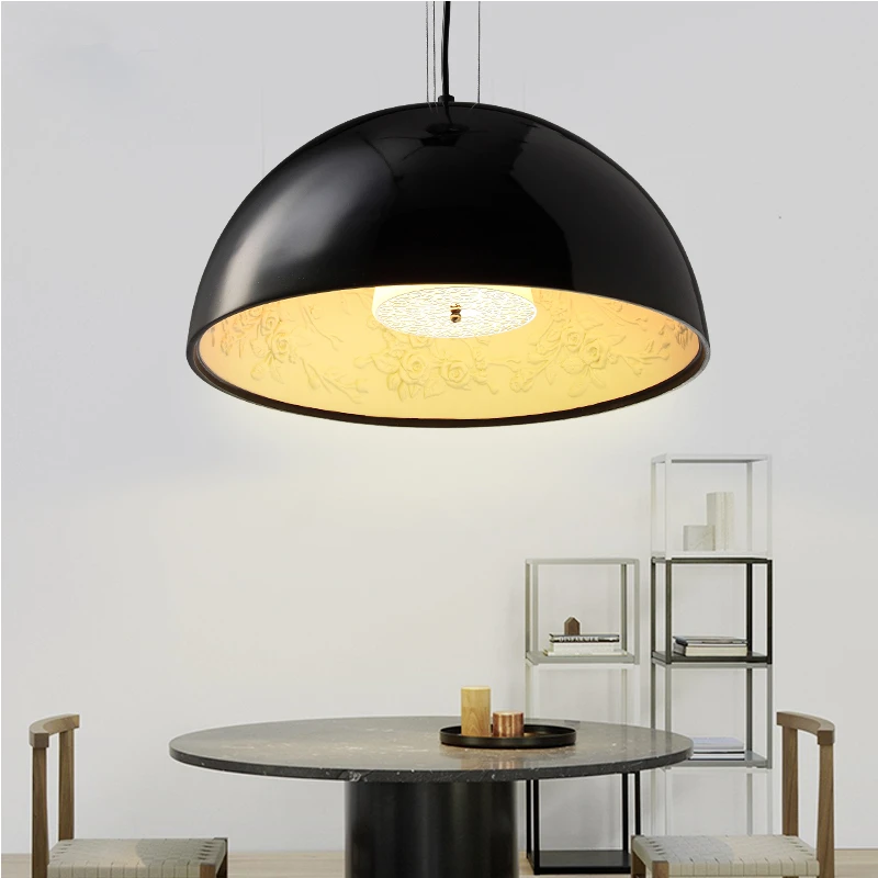 

Modern LED living room chandelier restaurant suspended lamps Baroque style Resin hanging lights Nordic lighting fixtures