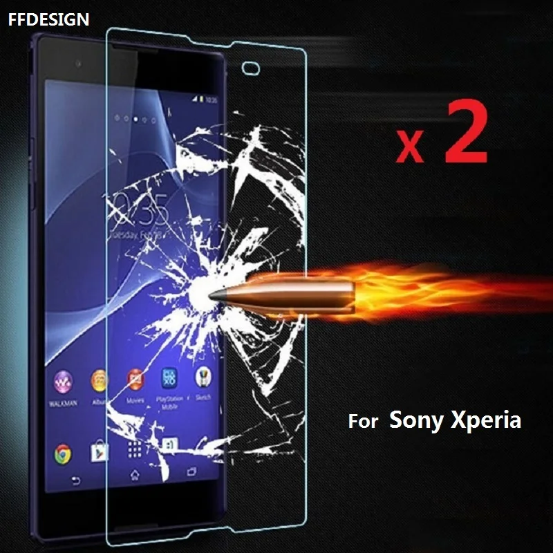 2x закаленное стекло для sony Xperia Z5 Z3 Z1 Cpmpact для sony Xperia M4 Aqua M2 M5 E5 Z5 Z4 Z3 Z1 защитная пленка из фольги