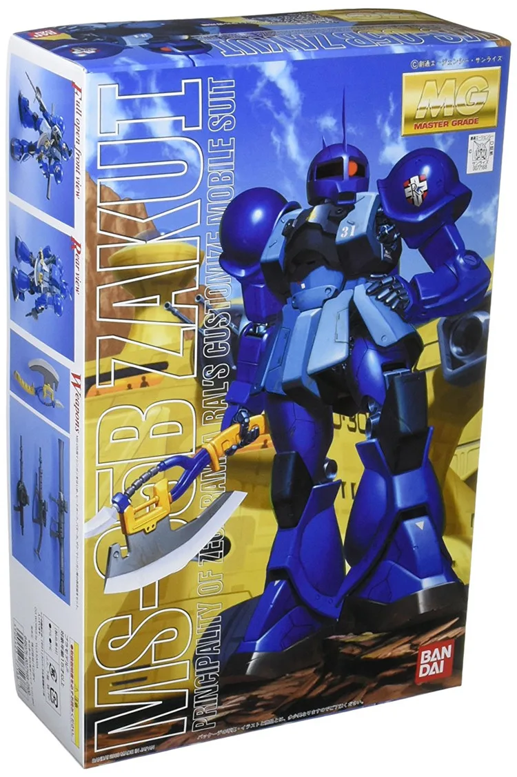 Bandai Gundam MG 1/100 Zaku I MS-05B мобильный костюм Сборная модель наборы фигурки пластмассовые игрушечные модели