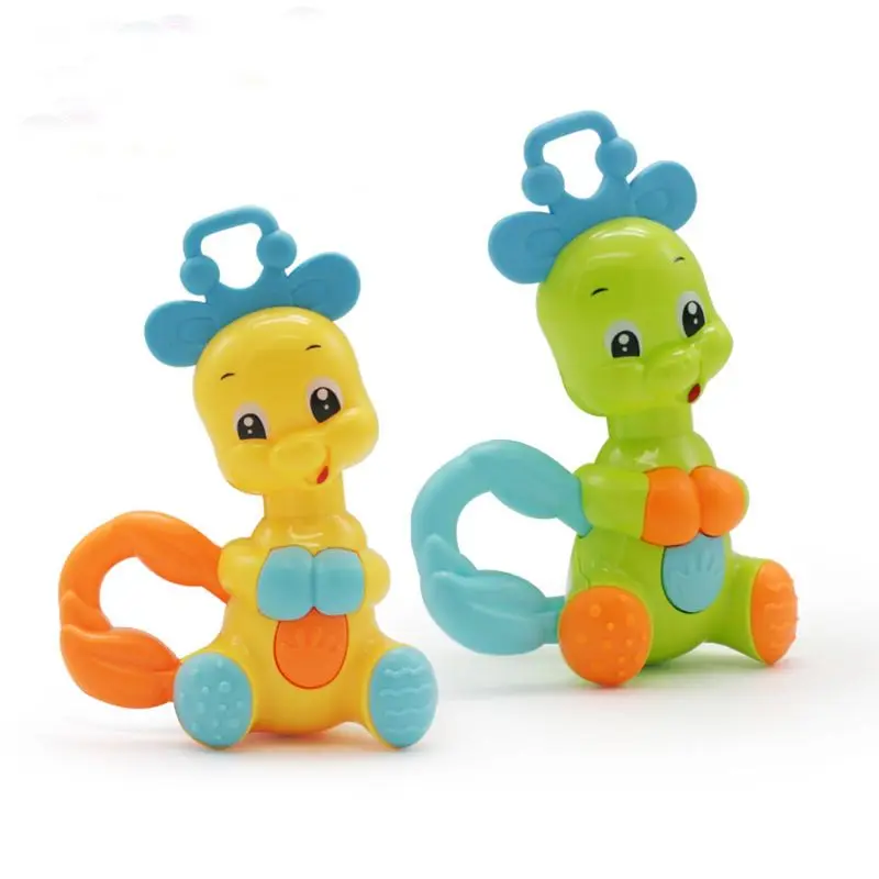 

Baby Giraffe Hand Bell Shaker Rattles Sound Grasp Teether Ball Finger Flexibility Exercise Children Early Educational Toy Feb-15