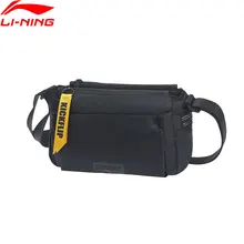Li-Ning, унисекс, трендовая сумка через плечо, 2л, на молнии, хит цвета, ремень, нейлон, для отдыха, подкладка, спортивные сумки на плечо, ABDP022 EJFM19