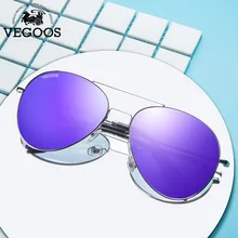 VEGOOS, женские солнцезащитные очки, Ретро стиль, классический авиационный дизайн, для вождения, солнцезащитные очки для женщин, зеркальные солнцезащитные очки Lentes de Sol Mujer#3090
