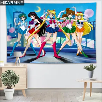 

Custom Sailor Moon Wall Tapestry Home Decorations Wall Hanging Forest Tapestries For Bedroom 130x150CM,140x250CM,140X200CM