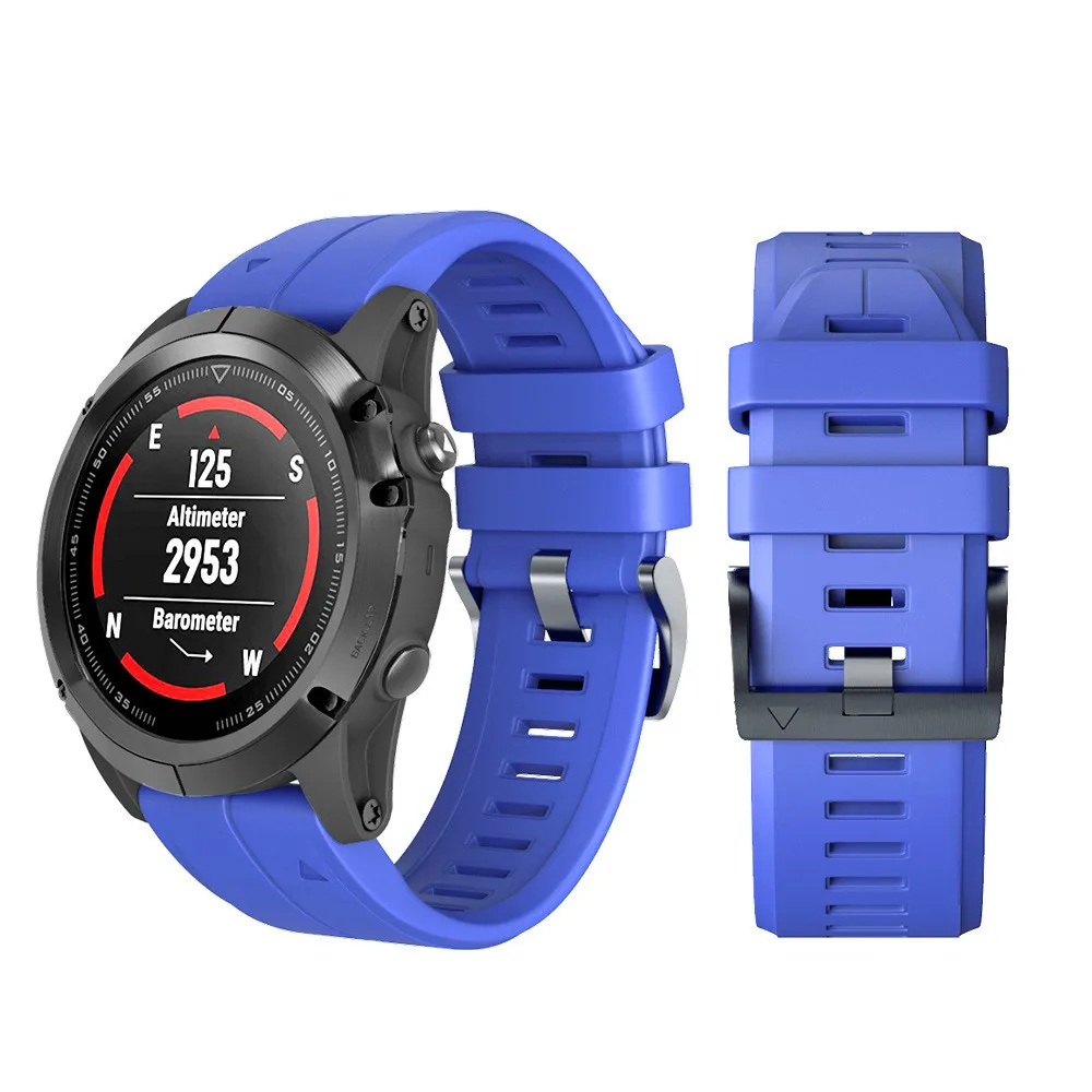 Силиконовый ремешок для часов Garmin Fenix 5X силиконовый быстроразъемный быстрой