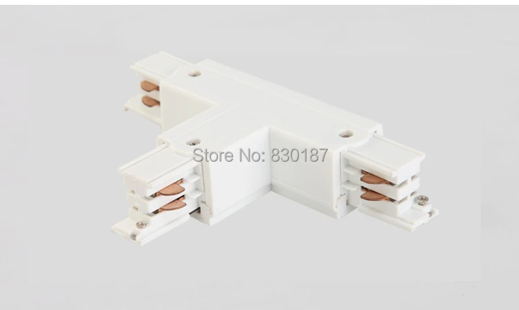 

4-Wire T shape rail connector,LED track light rail connectors,Industrial lighting fixture