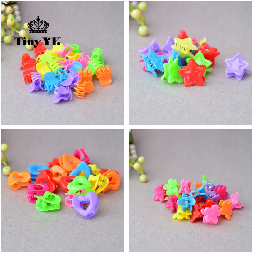 25pcs Todder font b Accessories b font Mini font b Hair b font Claw Clamps Flower