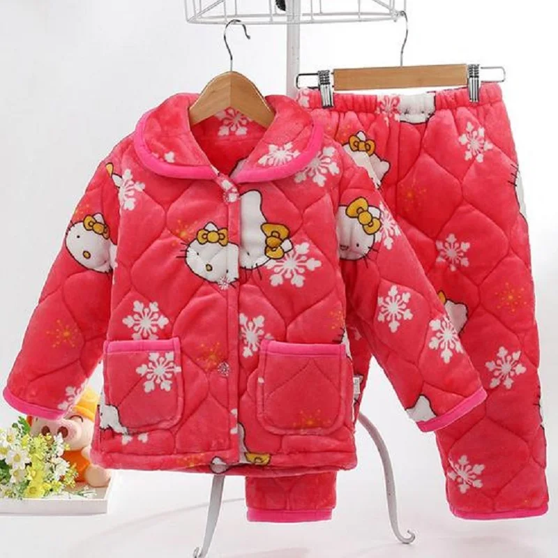 sleepwear 6 Осенне-зимний детский комплект одежды для сна, одежда для сна для маленьких мальчиков и девочек, Комплект детских пижам, подходит для детей ростом от 85 до 155 см, 842 - Цвет: sleepwear 6