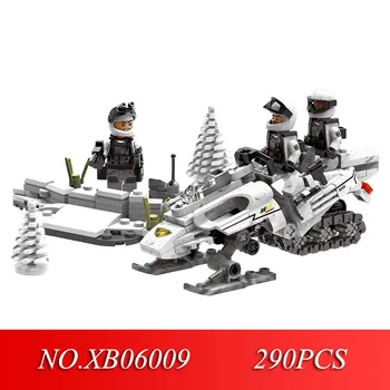 

STAR 06009 290Pcs Genuinethe Extreme Snowmobiling Set Military Series T Building Blocks Bricks Toy Model for Children Gifts