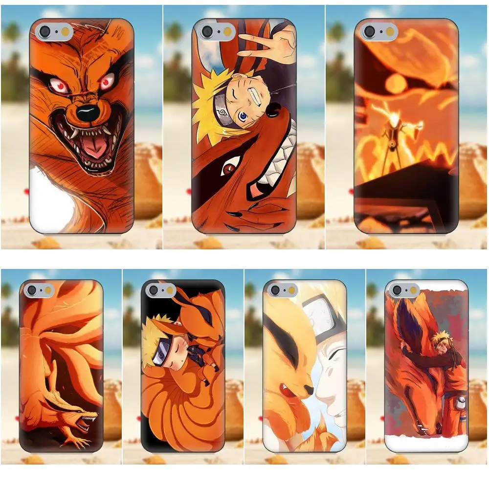 

For iPhone X 4S 5S 5C SE 6S 7 8 Plus Galaxy Note 5 6 8 S9+ Grand Core Prime Alpha Lovely Uzumaki Naruto And Kurama The Kyuubi