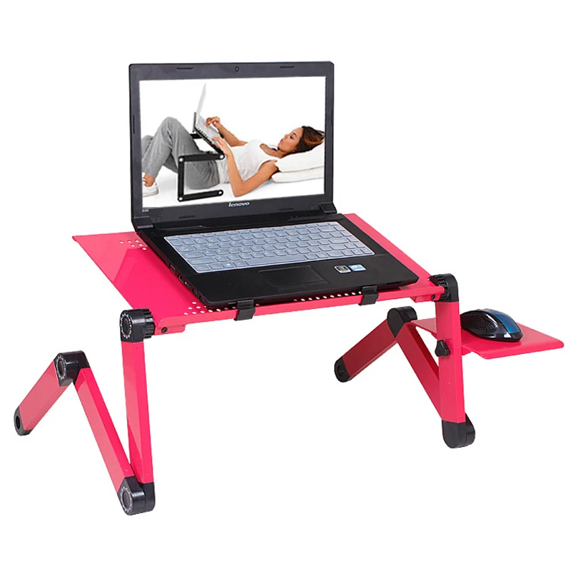 360 rolling mesa suporte para подставка для ноутбука для кровати складной столик для ноутбука для кровати с большим охлаждающим вентилятором и ковриком для мыши
