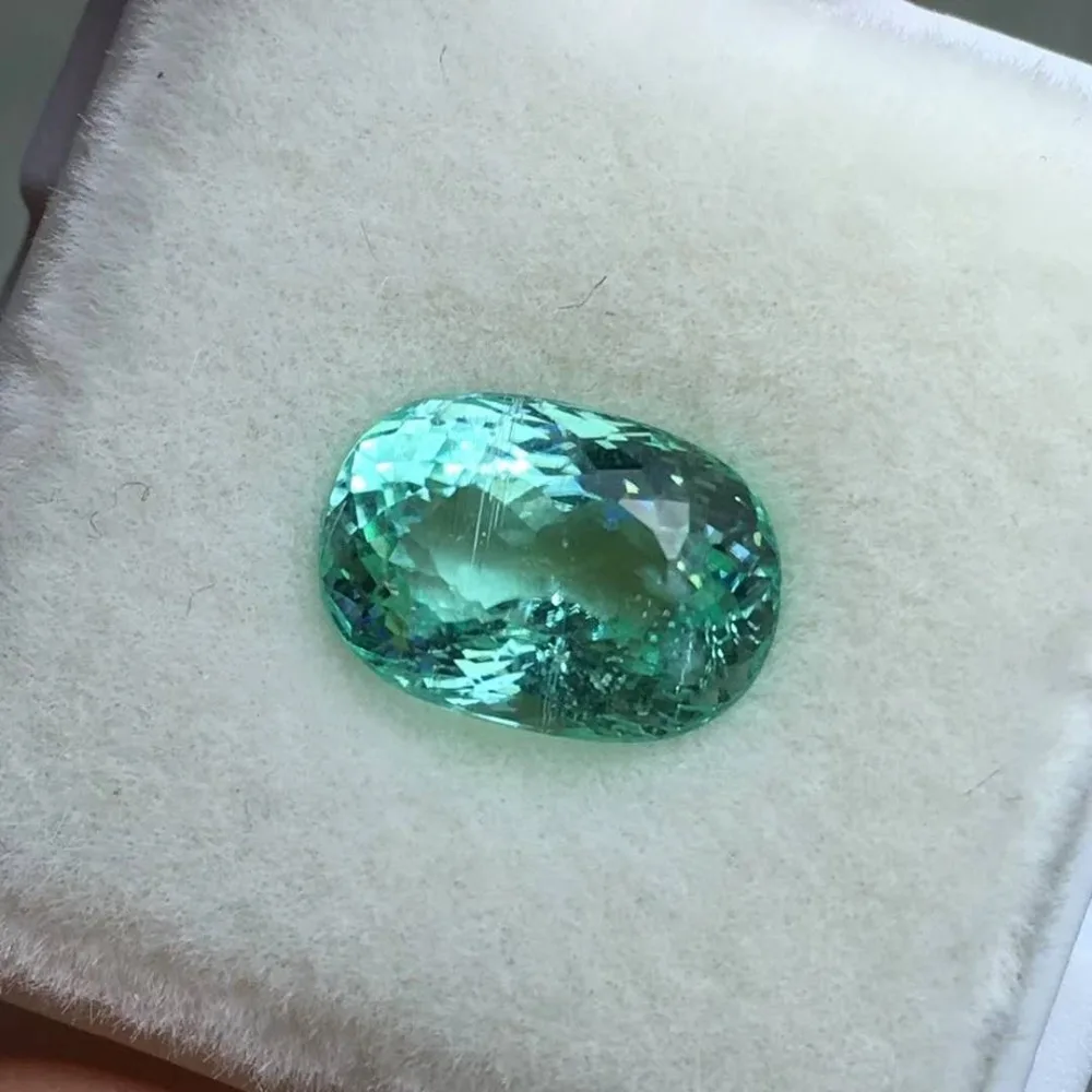 Ювелирные изделия 2 53 CT Тип эллипс Параиба Турмалин натуральный поверхность
