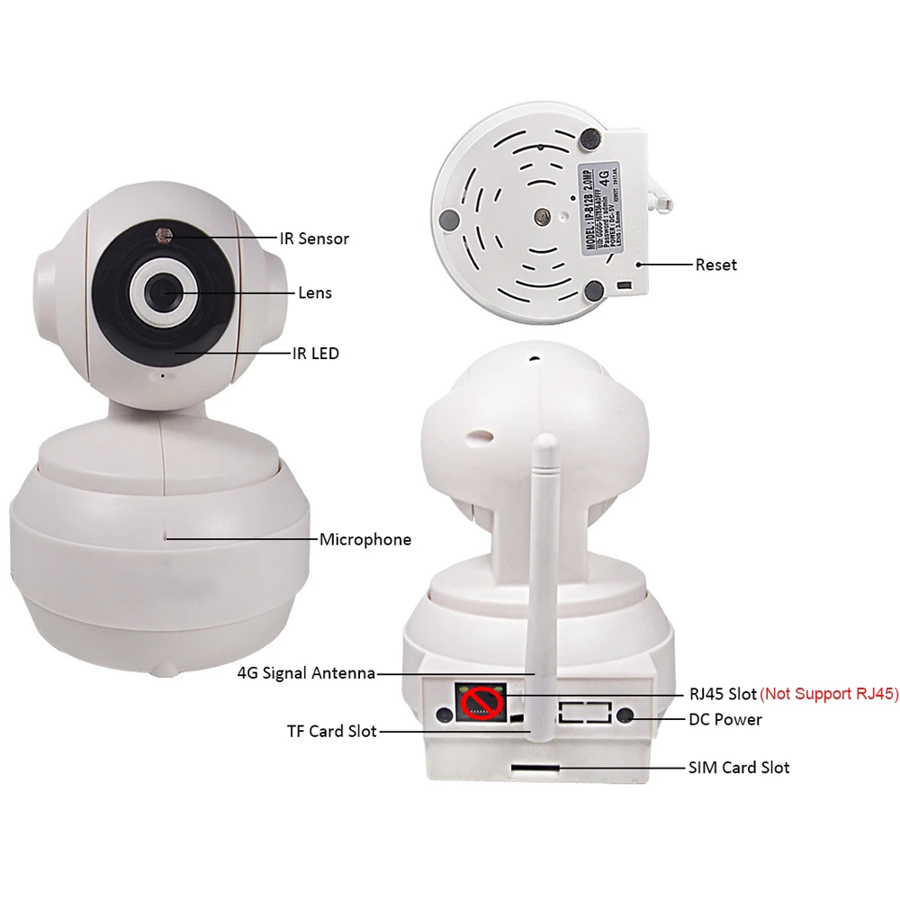 Камера видеонаблюдения 3G 4G GSM SIM карта IP Wi Fi 1080P HD PTZ|camera de seguranca|hd cctvwifi camera battery |