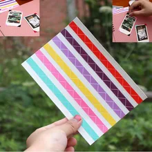 1 vel = 102 stks Instax Mini Hoge Hand-made Materiaal Album Decor Sticker Retro Pvc Foto Hoek(China)