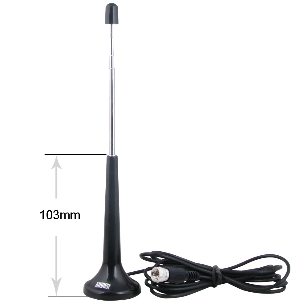 Agosto DTA206 TV Digital antena extensible libre para sintonizador de TV USB/televisión Digital/DAB radio|Antena de - AliExpress