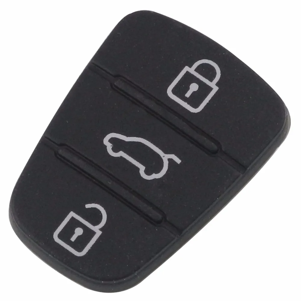 Flash Deal jingyuqin New Replacement Rubber Pad 3 Buttons Flip Car Remote Key Shell For Hyundai I30 IX35 Kia K2 K5 Key Cover Case 11