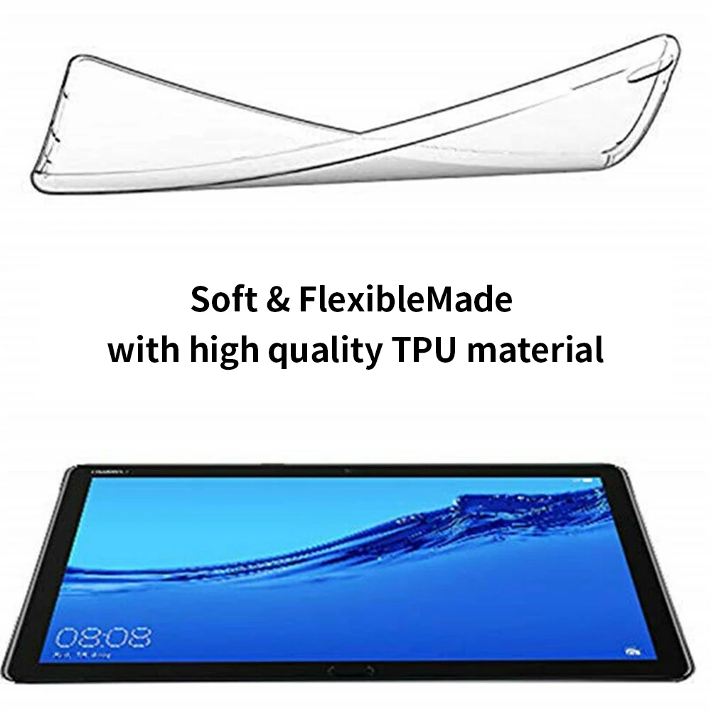 TPU Прозрачный чехол для Huawei MediaPad M5 Lite 8 0 дюймов JDN2 AL00 W09 планшета Honor Pad 5 ''TPU