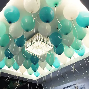 

10 Inch 2.2g Romantic Tiffany Blue Balloon Latex Balloon Wedding Room Layout Valentine's Day Wedding Party Decoration