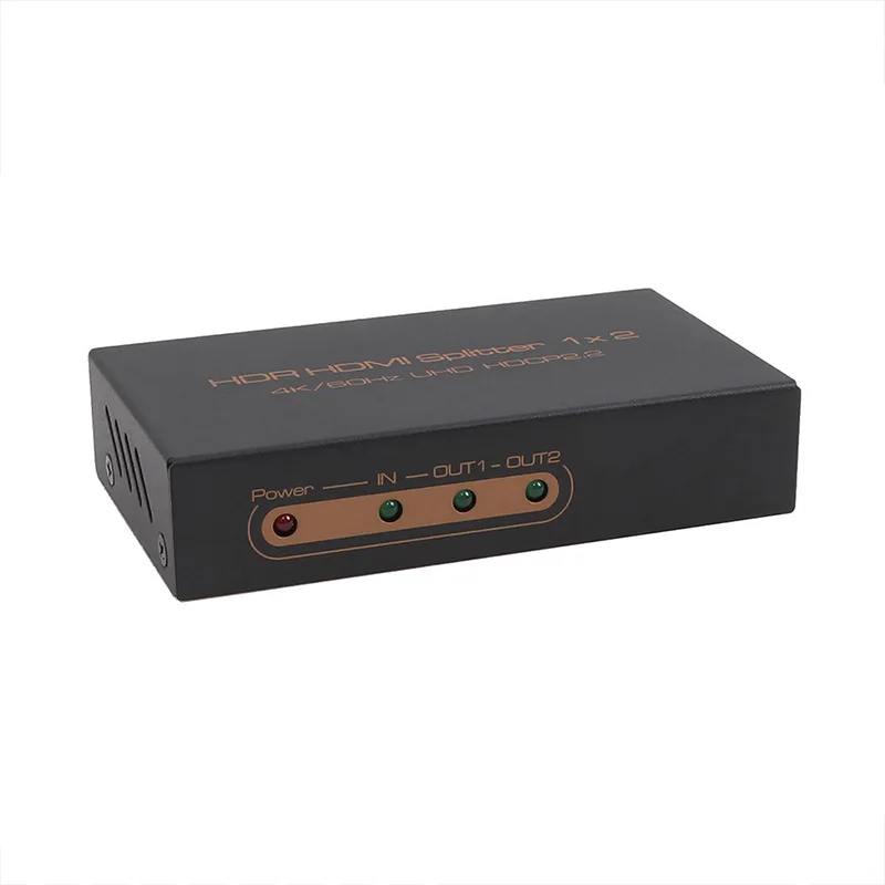 Larryjoe HDMI 2,0 HDR HDMI сплиттер 1x2 Ultra HD 4K@ 60 Гц разрешение с HDR и HDCP2.2, металлический корпус 4Kx2K@ 60 Гц/1080 P/3D