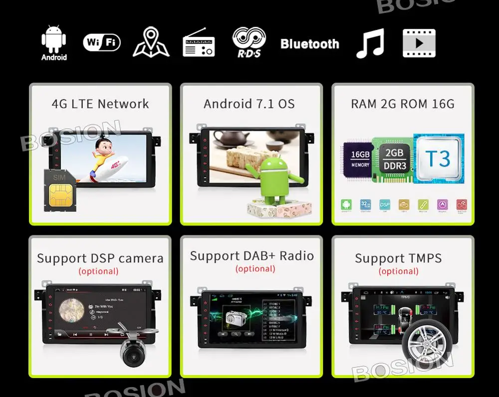 Clearance Bosion Octa Core Car Multimedia player Android 9 GPS Autoradio 1 Din Stereo System For BMW/E46/M3/Rover/3 Series RAM 4G WIFI FM 4 Clearance Bosion Octa Core Car Multimedia player Android 9 GPS Autoradio 1 Din Stereo System For BMW/E46/M3/Rover/3 Series RAM 4G WIFI FM 4
