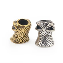 2 шт металлические бусы на веревочке бусины для Паракорда DIY Подвеска пряжка для ножевые ремни