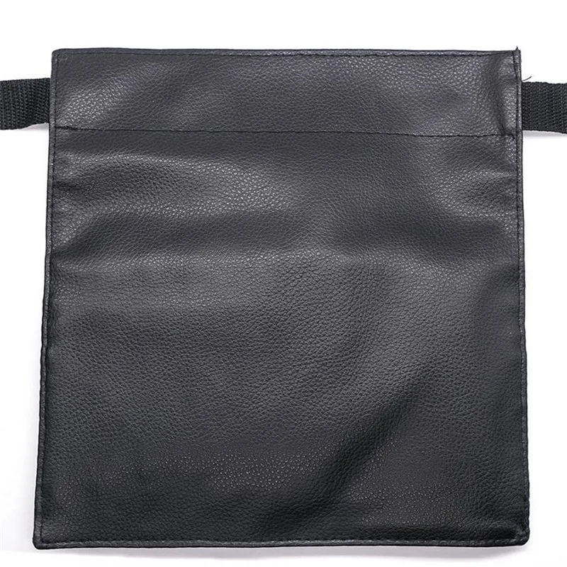 Многофункциональная большая емкость черная полиуретановая косметичка поясная сумка с кистями для макияжа с поясом для профессионального визажиста 20#702
