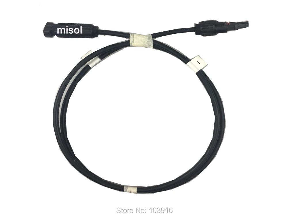 

MC4 connectors with PV cable 4 feet (1.22 meter), for solar panel, for photovoltaic system connection