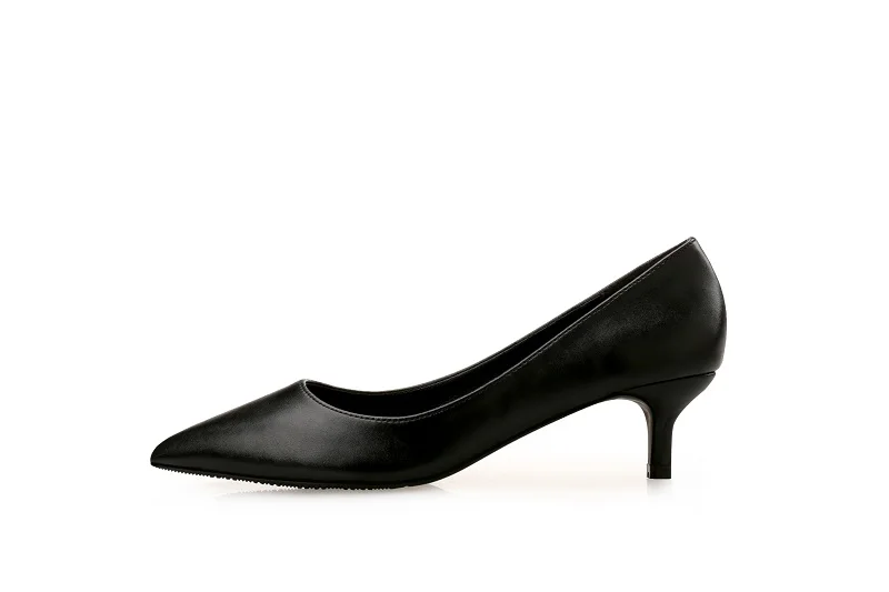 Fletiter/классические женские туфли на высоком каблуке черного цвета; простые женские туфли-лодочки на каблуке 5, 7, 9 см; модельные туфли на каблуке; маленькие размеры 34-40