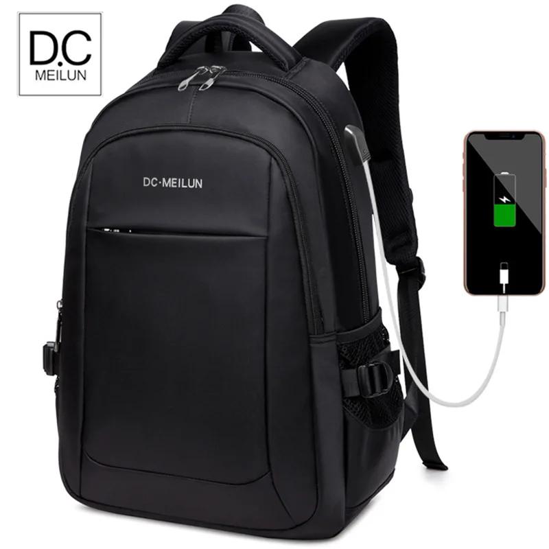 

2019 new European and American backpack men's fashion leisure flow student bag computer bag business travel backpack