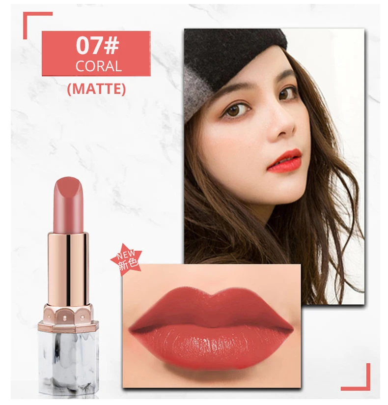 12 color marble Moisturizing matte lipstick (11)