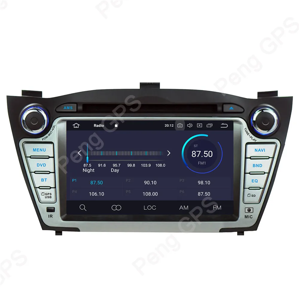 Cheap 2 Din Car Radio Android 9.0 System for Hyundai Ix35 2009-2015 CD DVD Player GPS Navigation Supports Amplifier 7" IPS Screen Unit 4