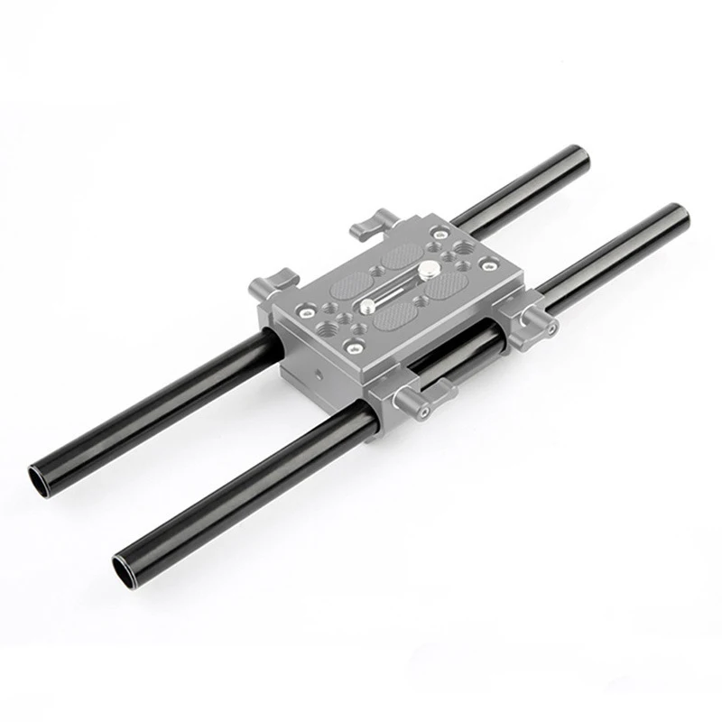 

20cm 30cm 50cm Rail Systems Aluminum Tube for DSLR Follow Focus Viewer Metal Conduit for Quick Release Plate Base