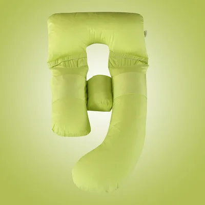 Light green Простая стильная Подушка для беременных, грудное вскармливание, высокое качество сна, однотонная Подушка для сна, Мягкая Подушка для беременных - Цвет: Light green