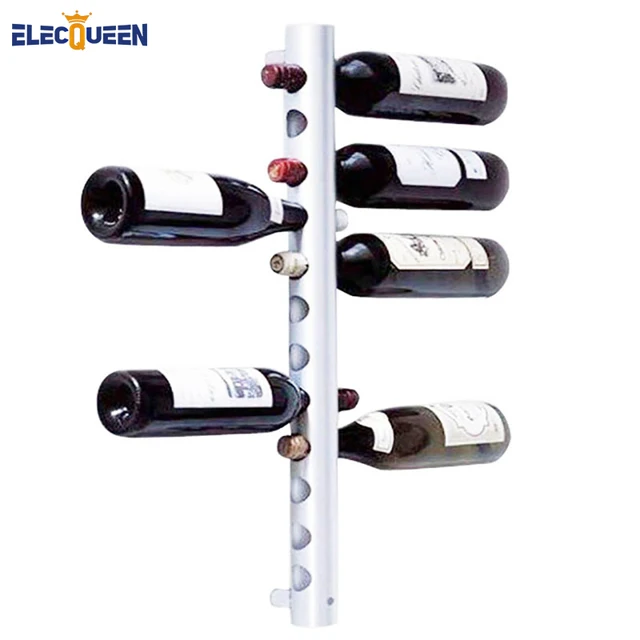 12 Holes Vertical Wine Racks Holder Metal Bottle Rack Buckets 12 Holes Vertical Wine Racks Holder Metal Bottle Rack Buckets Barware Wall Mounted