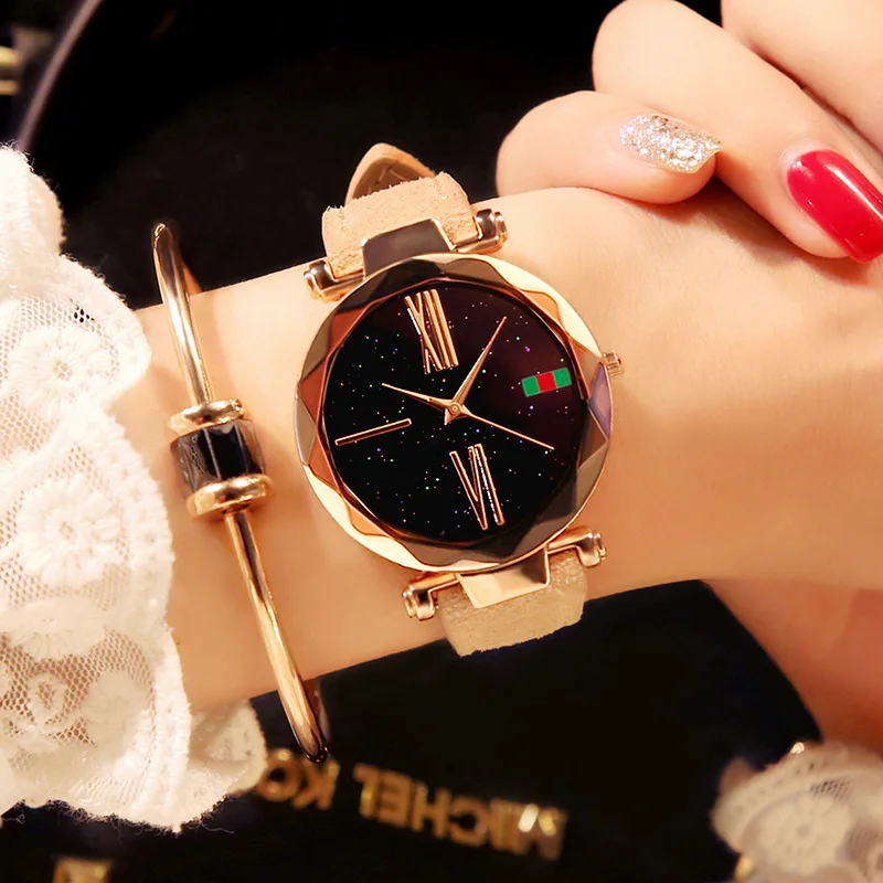 

Starry Sky For Women Watches Luxury Quartz Watch Women Leather Waterproof Ladies Wrist Watch Clock Female relogio feminino 2018