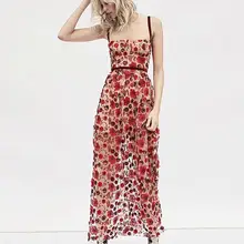 Blusas mujer de moda, роскошное Сетчатое однотонное пляжное длинное платье с цветочной вышивкой, шикарное длинное платье на бретельках в стиле ампир, 8010