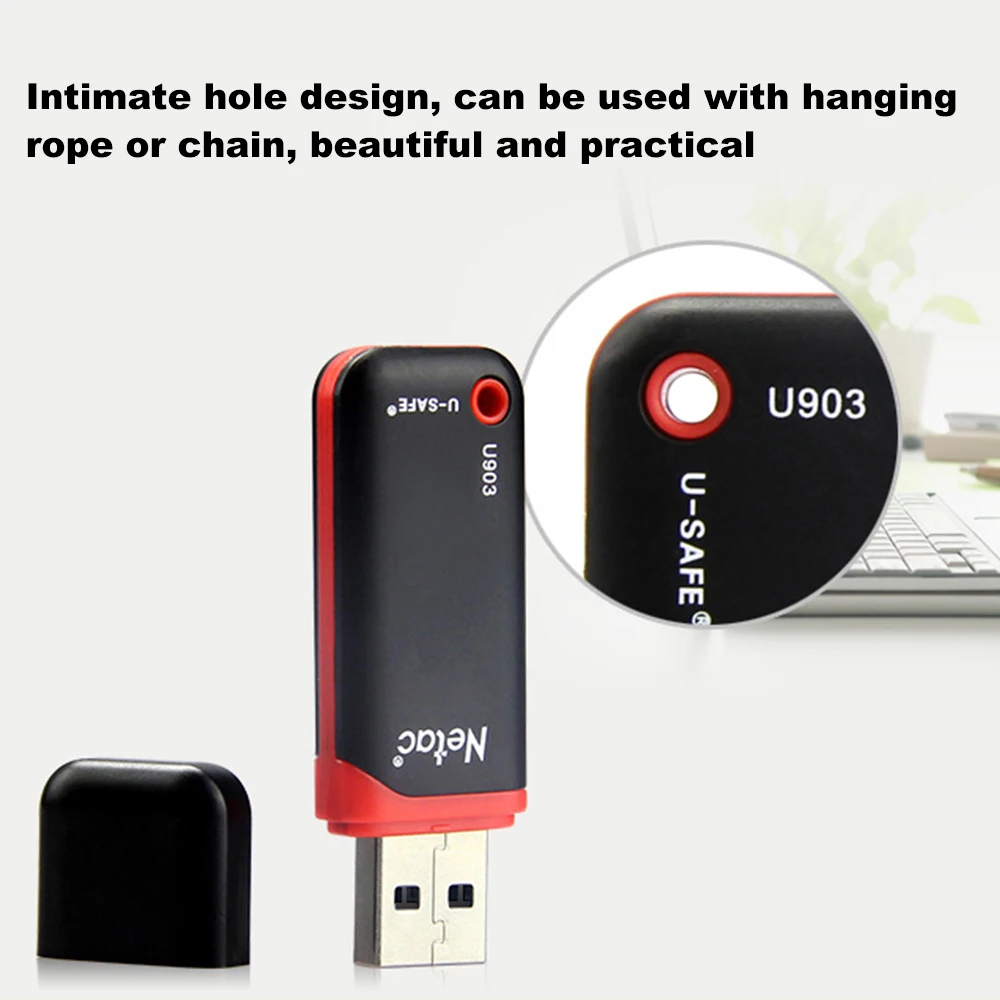 Netac U903 USB флеш-накопитель 8 ГБ 16 ГБ 32 ГБ 64 ГБ флеш-накопитель карта памяти высокоскоростной флеш-накопитель пластиковое устройство для хранения