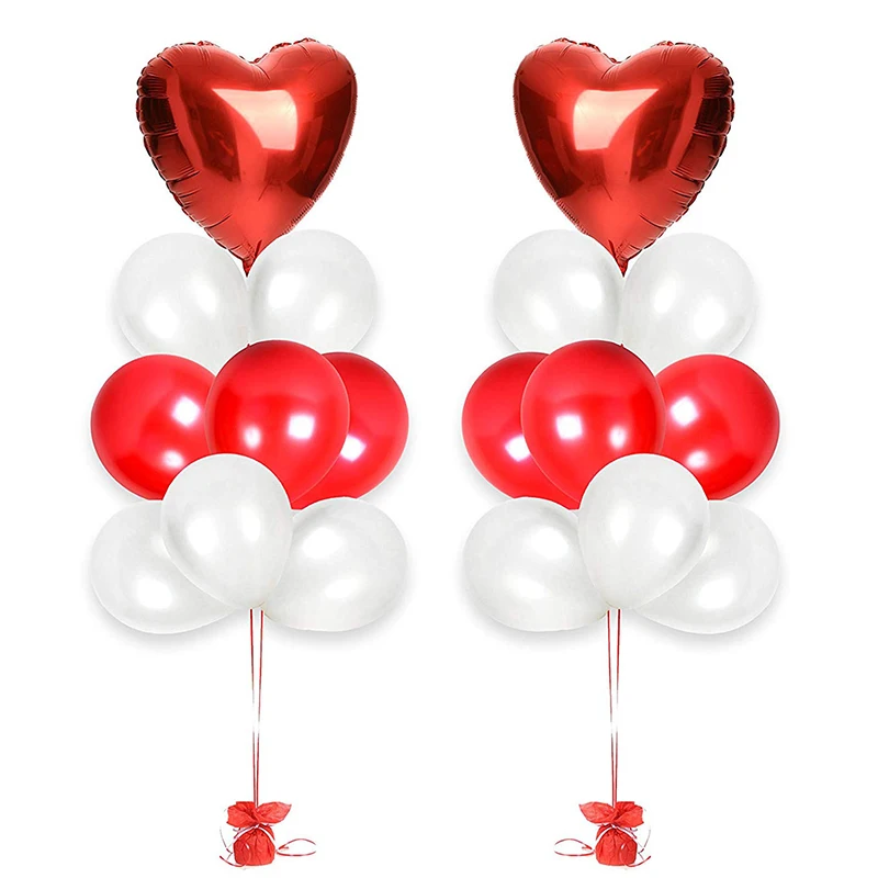 18Pcs Wedding Party Decoration Rose Gold Red Balloons Heart Foil Balloons Happy Birthday Latex Balloons Kids Favors Baby Shower 18Pcs Wedding Party Decoration Rose Gold Red Balloons Heart Foil Balloons Happy Birthday Latex Balloons Kids Favors Baby Shower
