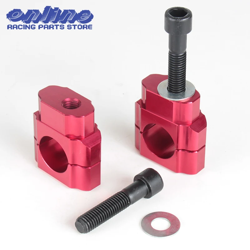 Billet HandleBar Fat Bar Risers 28mm Mount Clamp CR CRF CR125 CR250