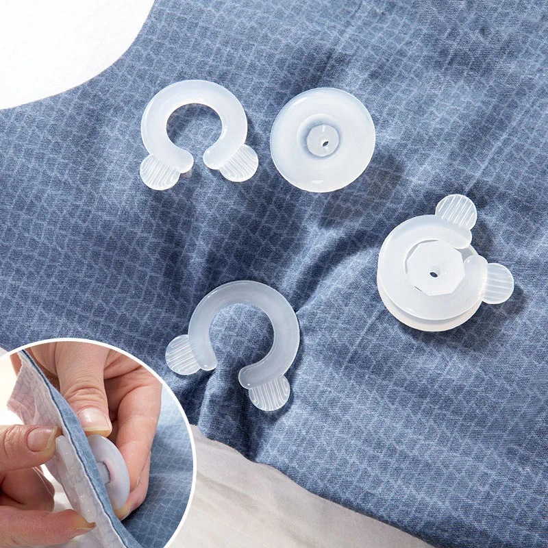 

WHISM 4PCS Plastic Bed Sheet Clip Mattress Slip-Resistant Fixing Clip Quilt Cover Gripper Bed Duvet Covers Sheet Fixer Buckle