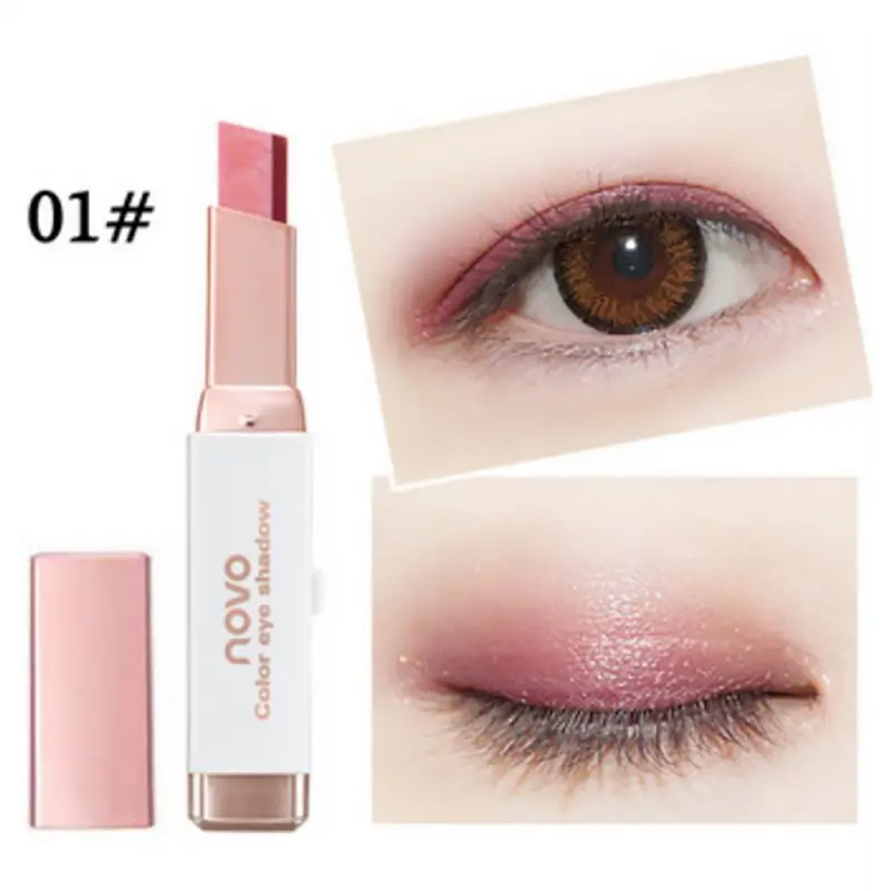 

Double Colors Eye Shadow Stick Eyeshadow Palette Makeup Maquiagem Rhinestone Gradient Shimmer Waterproof Eyeshadow Pen Beauty