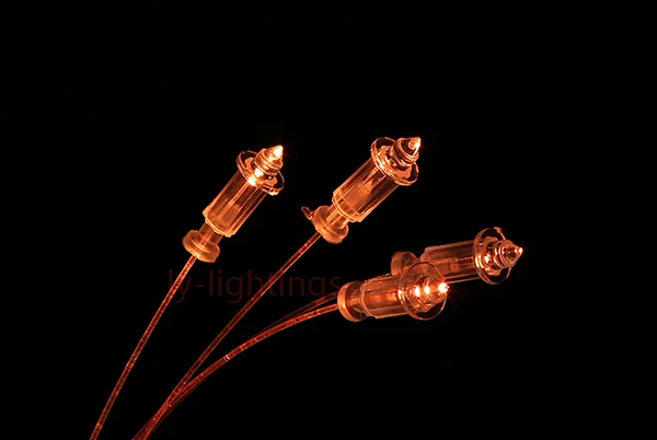 For home decoration optical fiber light end cups plastic hats tailpieces 150pcs fiber optics end fittings 0.5mm-3mm