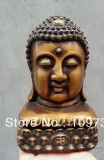 

00591 Bronze China Palace classical Sign Buddha Statue Sculpture incense burner