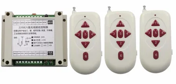 

AC220V 6CH 10A Wireless RF Remote Control Switch 3*Transmitter & Receiver for Appliances Gate Garage Door window /lamp