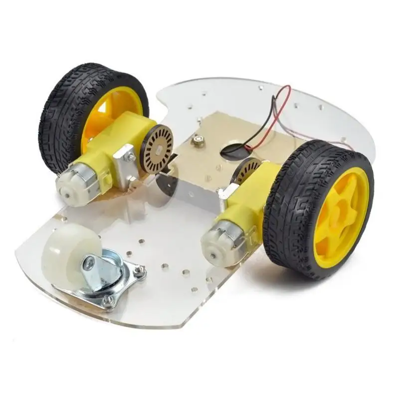 

DIY 2-Wheel Smart Robot Car Chassis Kit For Arduino Black + Yellow