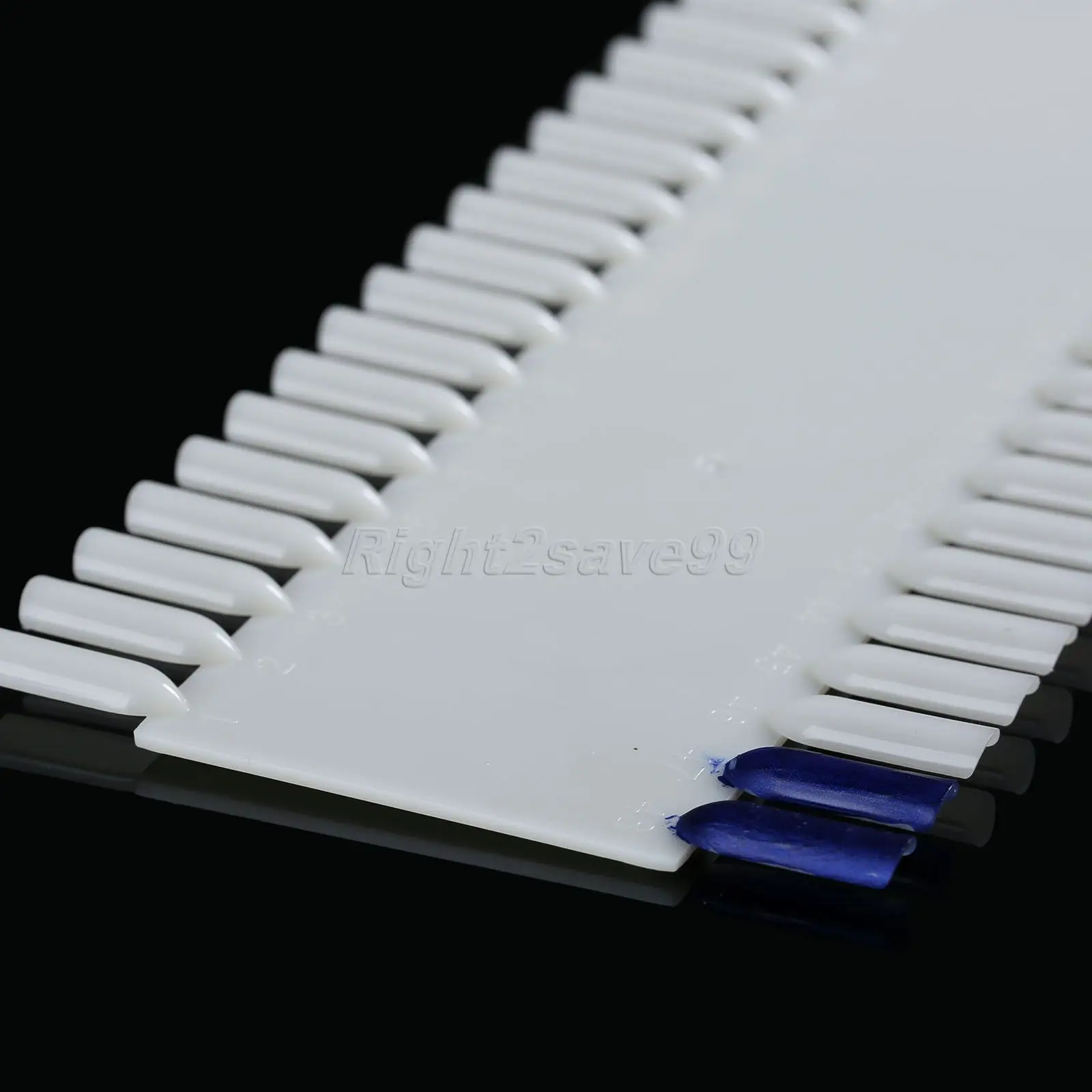 48 Tips: Nail Art Practice Tips Display Chart - Plastic Natural Fingernail Color Sample Polish Gel Card Board - Salon Tools (48 Colors) image 4