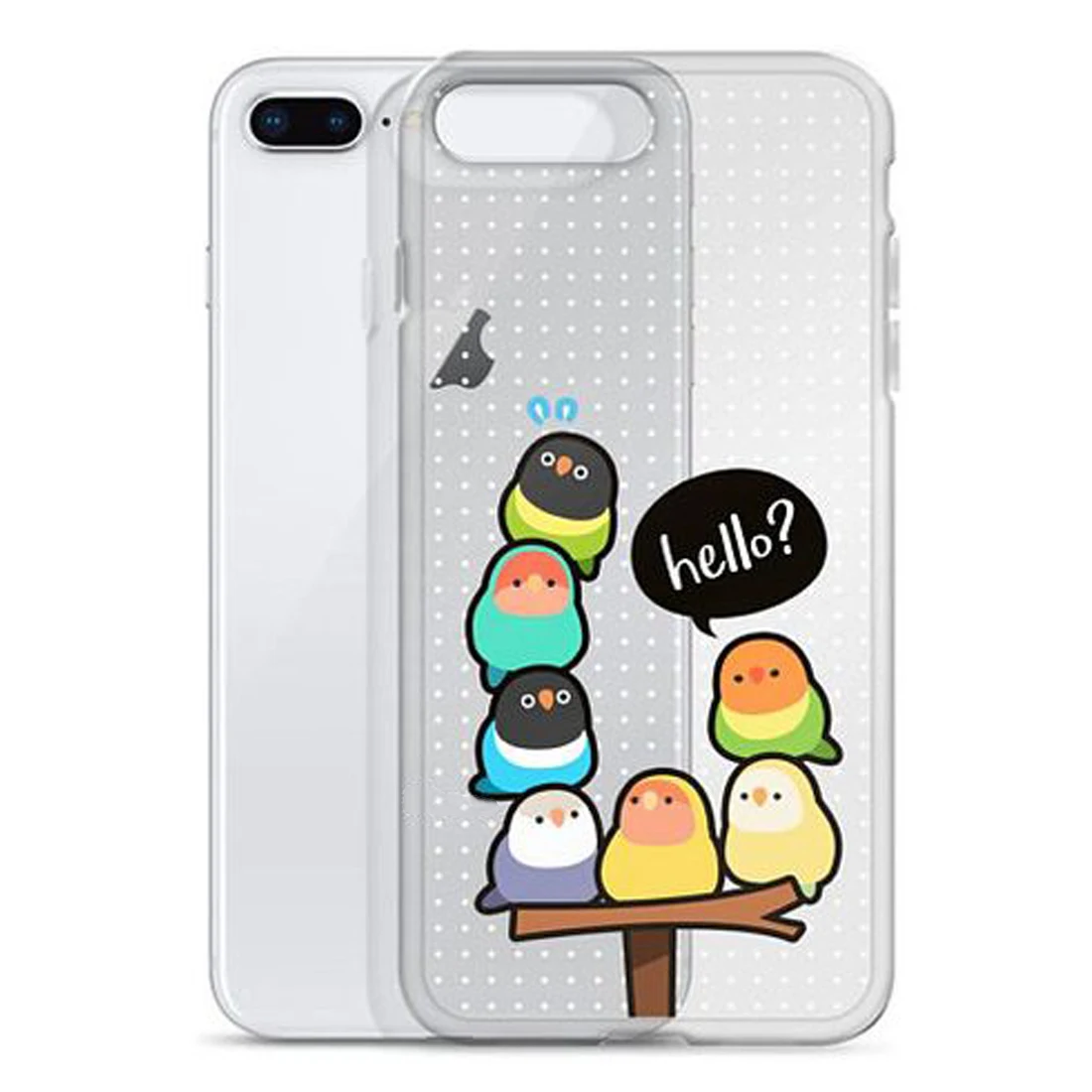 

Parrotlets Hello parrot bird Cartoon fashion new soft Silicone clear Phone Case Cover For iPhone 6 6S 7 8 Plus 5S X XS XR XSMax